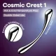 Металевий дилдо Satisfyer Cosmic Crest 1, двосторонній, можна нагрівати й охолоджувати