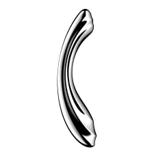 Металевий дилдо Satisfyer Pure Gravity 2, двосторонній, можна нагрівати й охолоджувати, дуже важкий