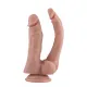 Двойной фаллоимитатор для секс-машин Hismith Double Penetrator, 7,46″, KlicLok и присоска
