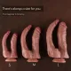 Двойной фаллоимитатор для секс-машин Hismith Double Penetrator, 7,46″, KlicLok и присоска