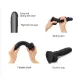 Реалистичный фаллоимитатор Strap-On-Me Sliding Skin Realistic Dildo Black S, с эффектом подвижной кожи