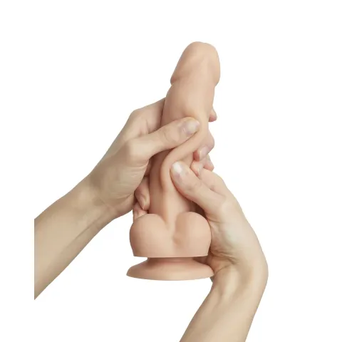 Реалистичный фаллоимитатор Strap-On-Me Sliding Skin Realistic Dildo Vanille M, с эффектом подвижной кожи