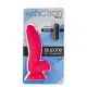 Ребристий фалоімітатор на присосці ADDICTION — Tom 7″ Dildo With Balls — Pink, віброкуля в подарунок