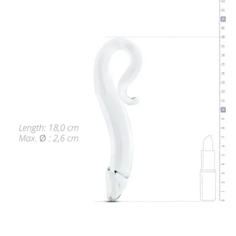 Стеклянный фаллоимитатор Gildo Glass Dildo No. 21, реалистичная головка