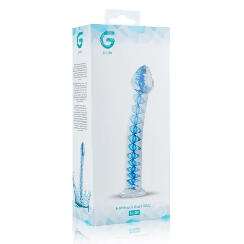 Стеклянный фаллоимитатор Gildo Glass Dildo No. 4, для точки G и простаты