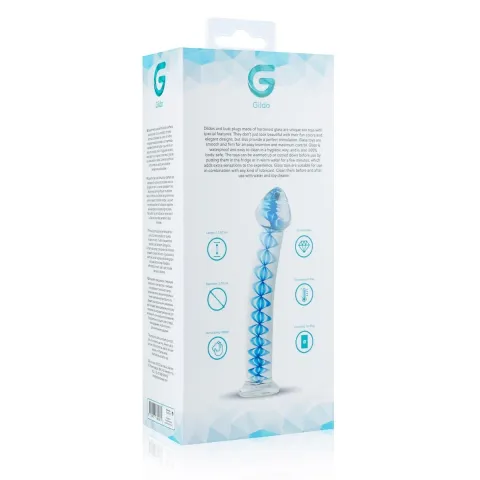 Стеклянный фаллоимитатор Gildo Glass Dildo No. 4, для точки G и простаты