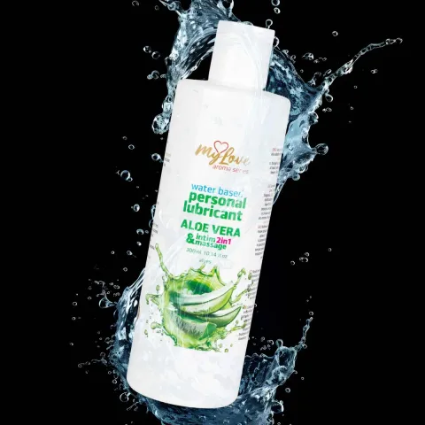 Смазка и массажный гель «2 в 1» — MyLove Aroma Series Intim & Massage с алоэ вера, 300 мл