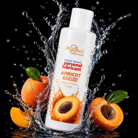 2-в-1 лубрикант и массажный гель — MyLove Aroma Series Intim&Massage Apricot, 300 мл