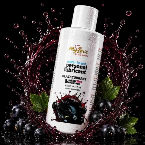 2-в-1 лубрикант и массажный гель — MyLove Aroma Series Intim&Massage «Черная смородина», 300 мл