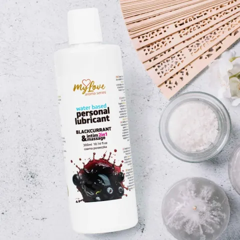 2-в-1 лубрикант и массажный гель — MyLove Aroma Series Intim&Massage «Черная смородина», 300 мл