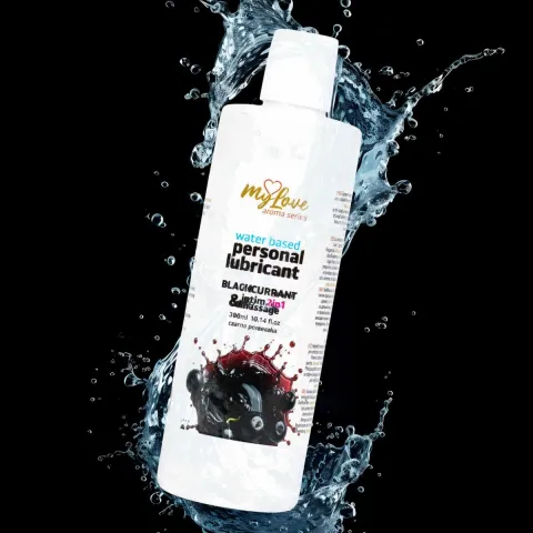 2-в-1 лубрикант и массажный гель — MyLove Aroma Series Intim&Massage «Черная смородина», 300 мл