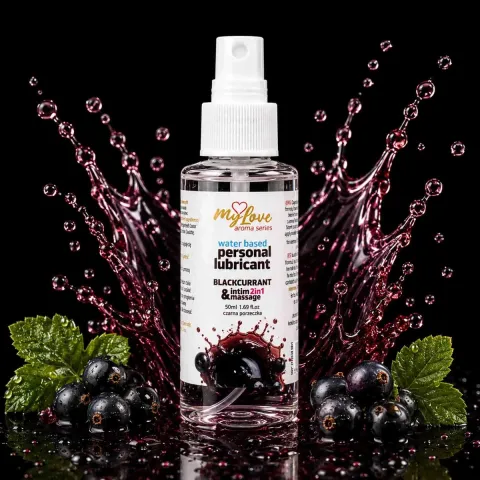 2в1 лубрикант та масажний гель - MyLove Aroma Series Intim&Massage Blackcurrant, 50 мл