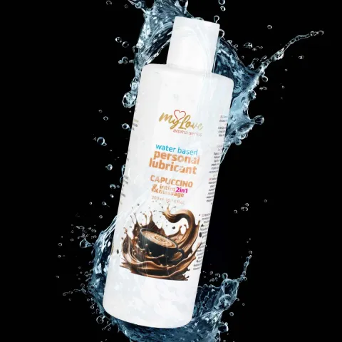 2в1 лубрикант та масажний гель - MyLove Aroma Series Intim&Massage Capuccino, 300 мл