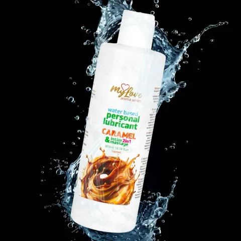 2-в-1 лубрикант и массажный гель — MyLove Aroma Series Intim&Massage Caramel, 300 мл