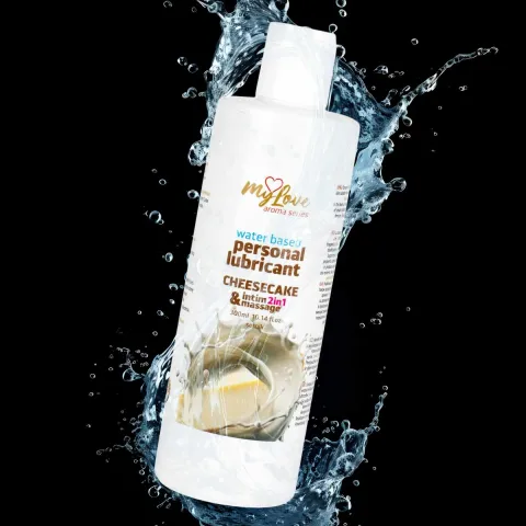 Смазка и массажный гель «2 в 1» — MyLove Aroma Series Intim&Massage Cheesecake, 300 мл