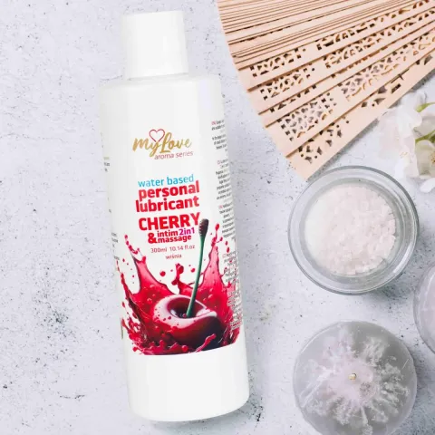 2в1 лубрикант та масажний гель - MyLove Aroma Series Intim&Massage Cherry, 300 мл