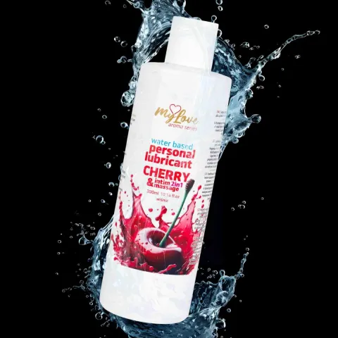 2в1 лубрикант та масажний гель - MyLove Aroma Series Intim&Massage Cherry, 300 мл