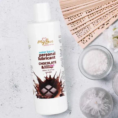 2в1 лубрикант та масажний гель - MyLove Aroma Series Intim&Massage Chocolate, 300 мл