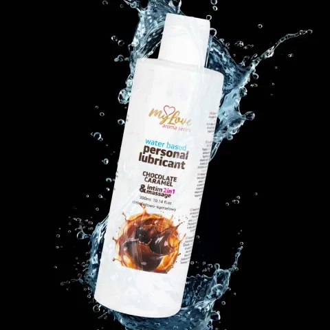 2в1 лубрикант та масажний гель - MyLove Aroma Series Intim&Massage Chocolate Caramel, 300 мл