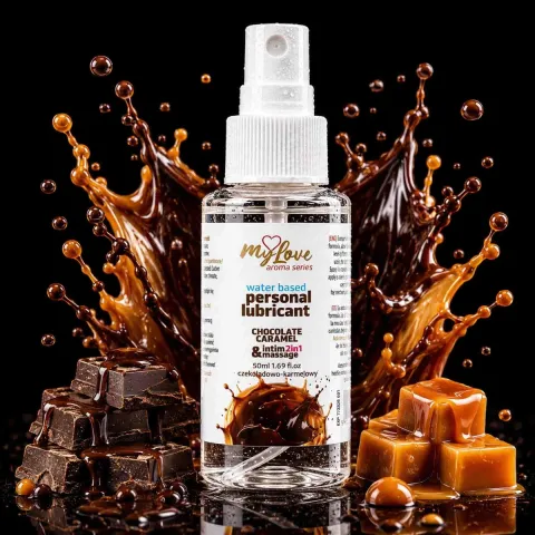2в1 лубрикант та масажний гель - MyLove Aroma Series Intim&Massage Chocolate Caramel, 50 мл