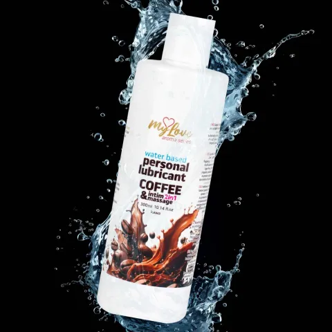 2в1 лубрикант та масажний гель - MyLove Aroma Series Intim&Massage Coffee, 300 мл