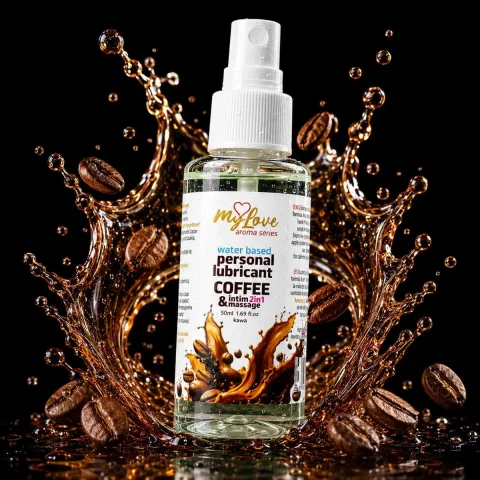 2в1 лубрикант та масажний гель - MyLove Aroma Series Intim&Massage Coffee, 50 мл