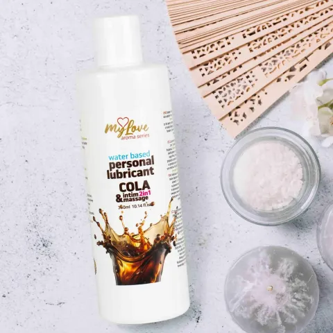 2в1 лубрикант та масажний гель - MyLove Aroma Series Intim&Massage Cola, 300 мл