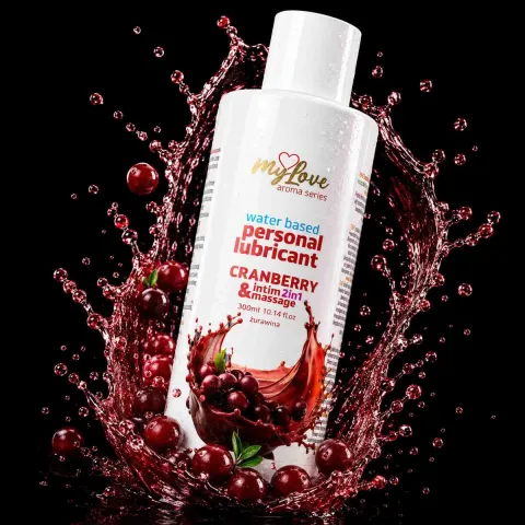 2в1 лубрикант та масажний гель - MyLove Aroma Series Intim&Massage Cranberry, 300 мл