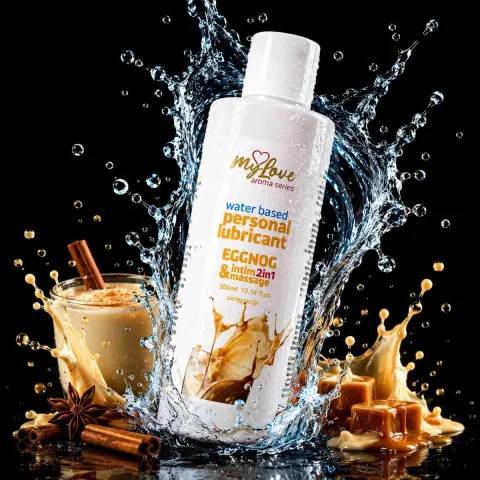 2-в-1 лубрикант и массажный гель — MyLove Aroma Series Intim&Massage Eggnog, 300 мл