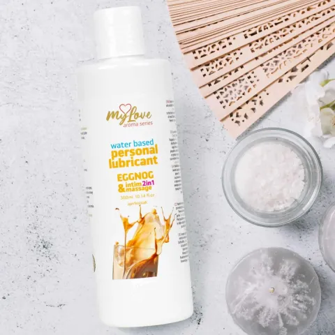 2-в-1 лубрикант и массажный гель — MyLove Aroma Series Intim&Massage Eggnog, 300 мл