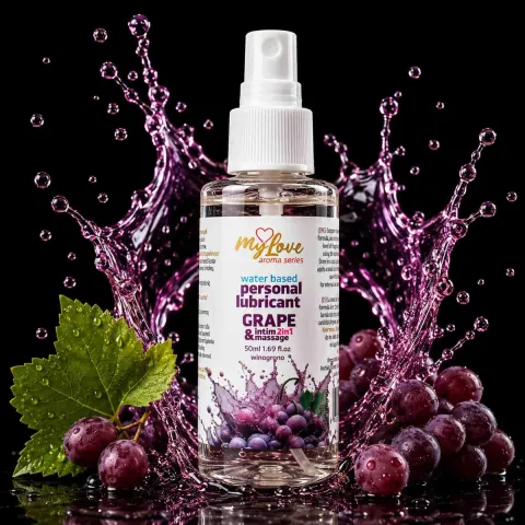 2-в-1 лубрикант и массажный гель — MyLove Aroma Series Intim&Massage Grape, 50 мл
