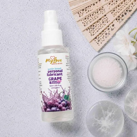 2-в-1 лубрикант и массажный гель — MyLove Aroma Series Intim&Massage Grape, 50 мл
