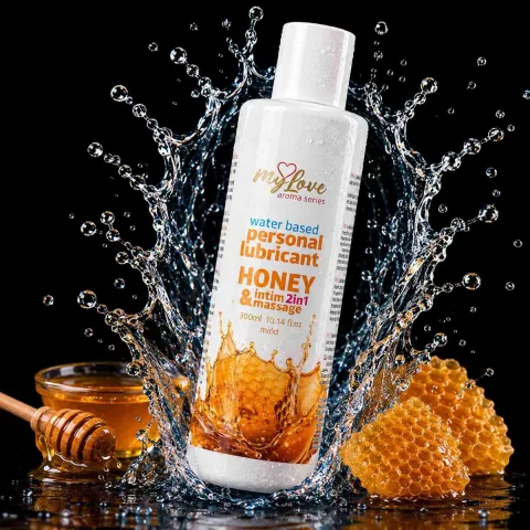2в1 лубрикант та масажний гель - MyLove Aroma Series Intim&Massage Honey, 300 мл