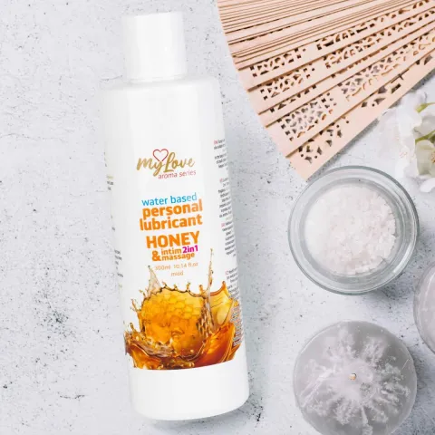 2в1 лубрикант та масажний гель - MyLove Aroma Series Intim&Massage Honey, 300 мл