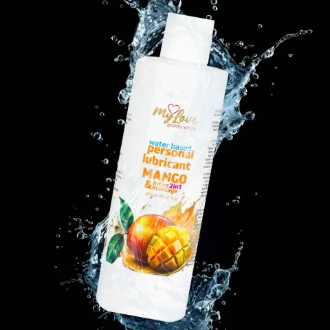 Смазка и массажный гель «2 в 1» — MyLove Aroma Series Intim&Massage Mango, 300 мл