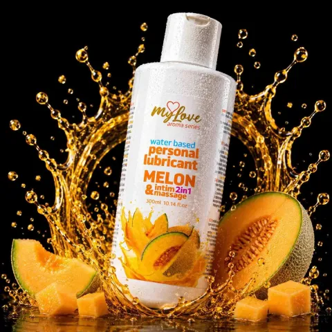 2в1 лубрикант та масажний гель - MyLove Aroma Series Intim&Massage Melon, 300 мл