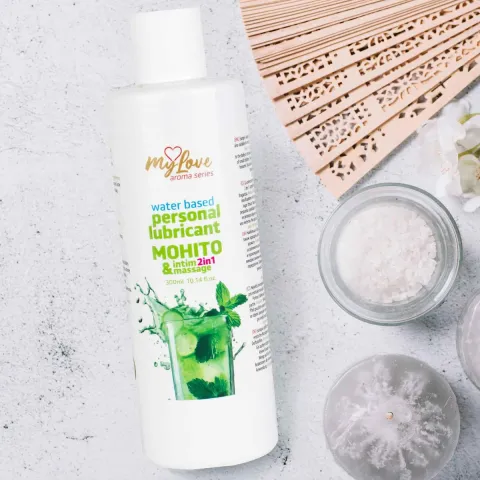 2в1 лубрикант та масажний гель - MyLove Aroma Series Intim&Massage Mohito, 300 мл
