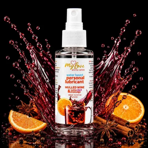 2в1 лубрикант та масажний гель - MyLove Aroma Series Intim&Massage Mulled Wine, 50 мл