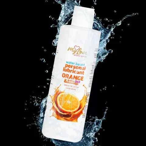Смазка и массажный гель «2 в 1» — MyLove Aroma Series Intim&Massage Orange, 300 мл