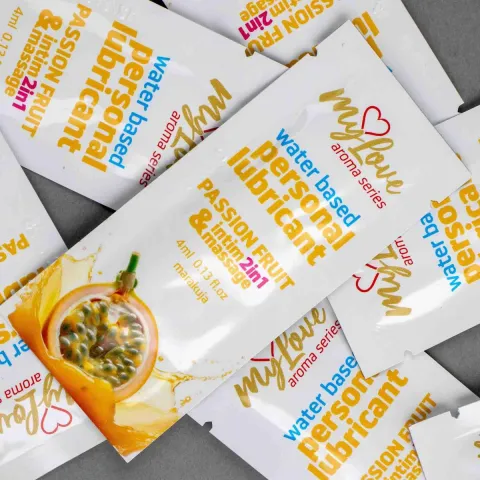 2-в-1 лубрикант и массажный гель — MyLove Aroma Series Intim&Massage Passion Fruit, 4 мл