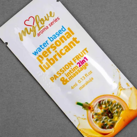 2-в-1 лубрикант и массажный гель — MyLove Aroma Series Intim&Massage Passion Fruit, 4 мл