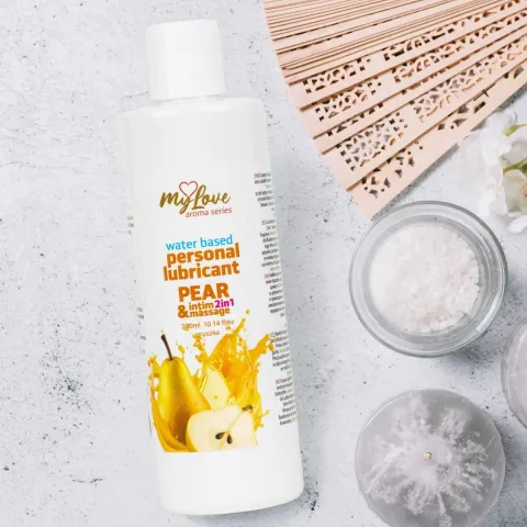 2в1 лубрикант та масажний гель - MyLove Aroma Series Intim&Massage Pear, 300 мл