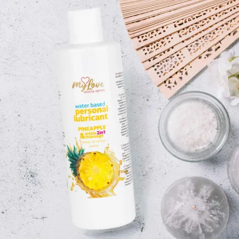 2в1 лубрикант та масажний гель - MyLove Aroma Series Intim&Massage Pineapple, 300 мл