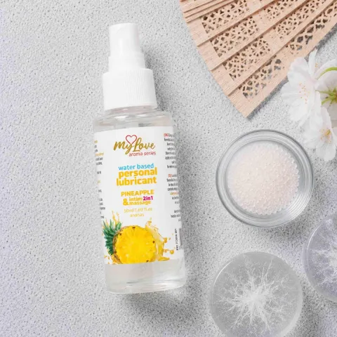2в1 лубрикант та масажний гель - MyLove Aroma Series Intim&Massage Pineapple, 50 мл