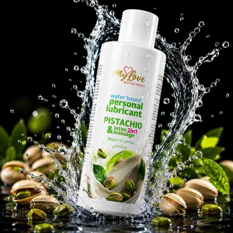 2-в-1 лубрикант и массажный гель — MyLove Aroma Series Intim&Massage Pistachio, 300 мл