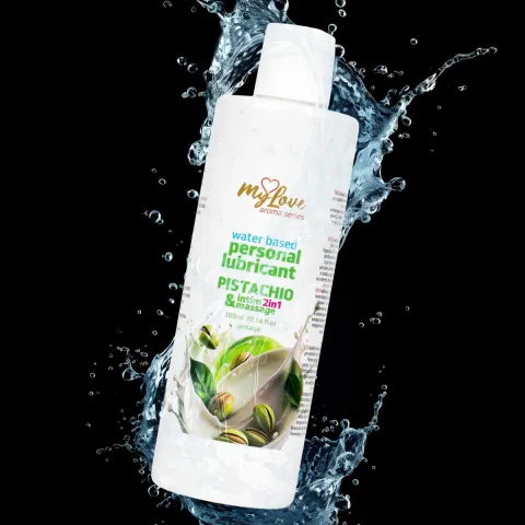2-в-1 лубрикант и массажный гель — MyLove Aroma Series Intim&Massage Pistachio, 300 мл