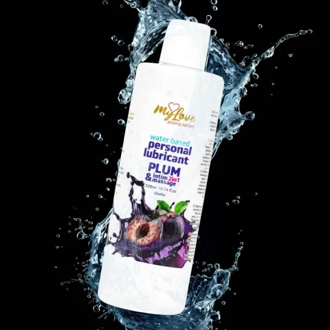 Смазка и массажный гель «2 в 1» — MyLove Aroma Series Intim&Massage «Слива», 300 мл