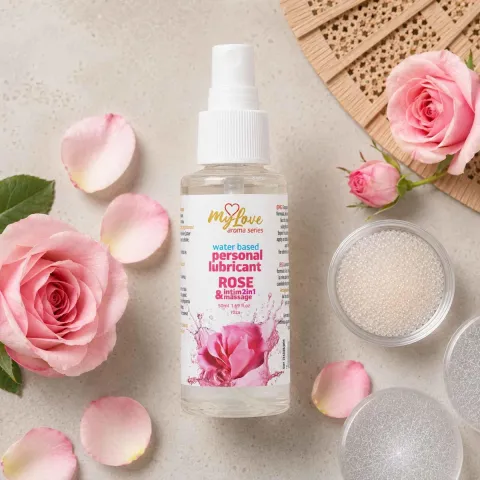 2в1 лубрикант та масажний гель - MyLove Aroma Series Intim&Massage Rose, 50 мл