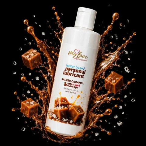 2-в-1 лубрикант и массажный гель — MyLove Aroma Series Intim&Massage «Соленая карамель», 300 мл