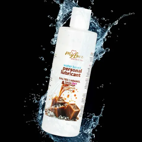 2-в-1 лубрикант и массажный гель — MyLove Aroma Series Intim&Massage «Соленая карамель», 300 мл